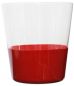 Preview: Trinkglas URUSHI 310 ml - unten rot