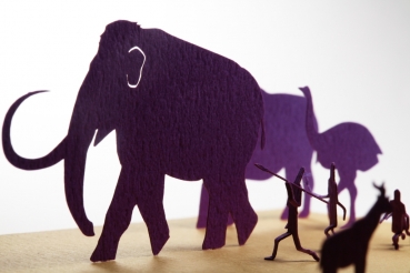 Preview: 1:100 Papiermodell STEINZEIT Terada Mokei