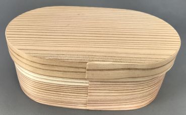 Bento-Box aus Zedernholz, oval