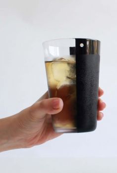 Preview: Longdrinkglas URUSHI 325 ml - seitlich schwarz