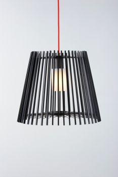Lampe MOTO mit beweglichem Schirm - schwarz - Ø 42cm