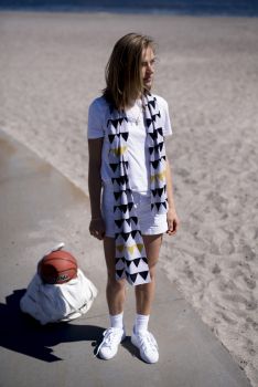 Baumwollschal RIPPLES - Sand