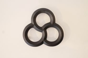 Preview: Gusseisen Untersetzer 3 Ringe