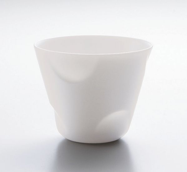 Porzellanbecher Kreise - H 7 cm, Ø 8,5 cm