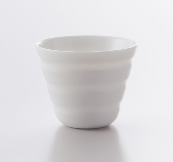 Porzellanbecher Ringe - H 7 cm, Ø 8,5 cm
