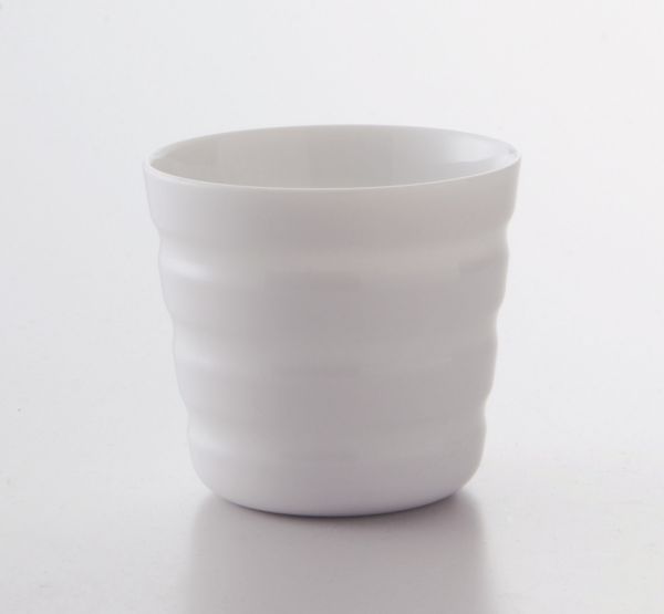 Porzellanbecher Ringe - H 8 cm, Ø 8,8 cm