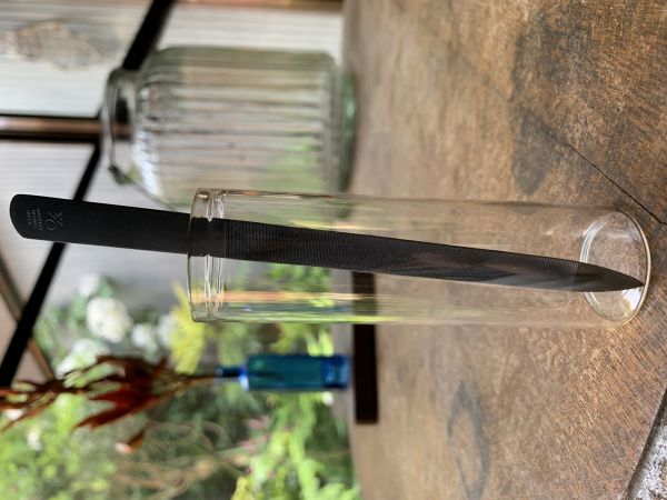 Spitze Profi Nagelfeile, schwarz matt