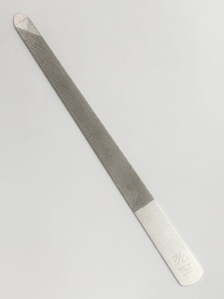 Runde Profi Nagelfeile, silber matt