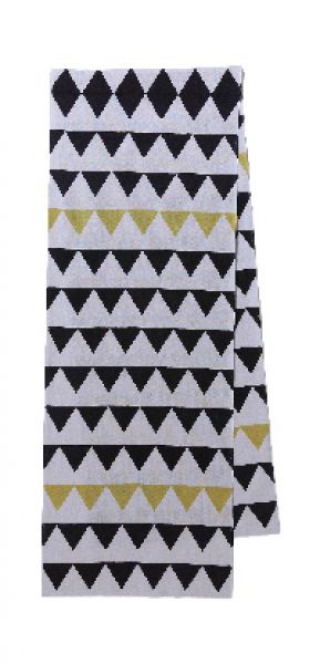 Schal Triangles Hellgrau