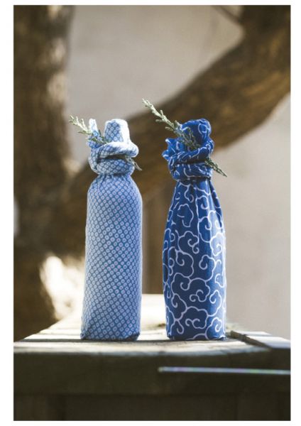Tenugui Tuch INGRAIN DOTS - marineblau