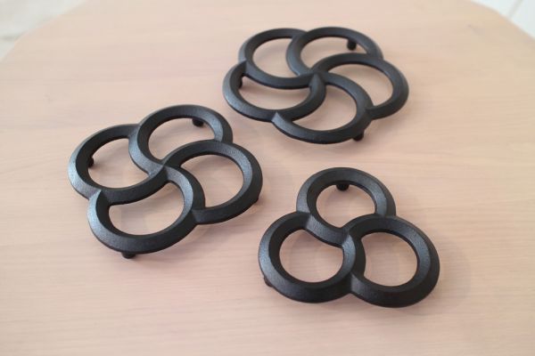 Gusseisen Untersetzer 5 Ringe