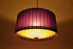 Lampe KOTORI Japanpapier - lila - Ø 53 cm
