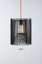 Lampe MOTO mit beweglichem Schirm - schwarz - Ø 42cm