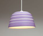 Lampenschirm aus Papierstreifen, 33cm, lila